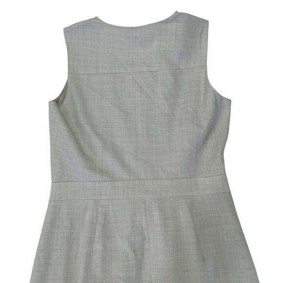 J.CREW Wrap Dress Super 120s 100% Wool Sleeveless Dress B8169 Women's 6 Snaps - Picture 5 of 11